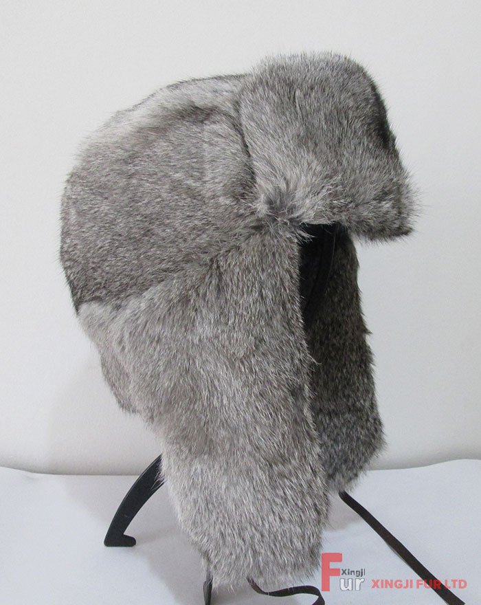 grey russian fur hat